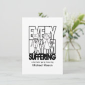 毎日苦しみ続けてる - 結婚式前の独身最後の誘い 招待状 (スタンド正面)