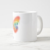 毎日誇りを持ったのマグカップ ジャンボコーヒーマグカップ (正面右)