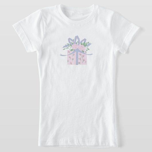 毎日贈り物 – 女の子のためのプレゼントTee! Tシャツ (レイダウン)