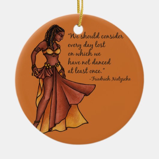 毎日踊る セラミックオーナメント (正面)