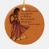 毎日踊る セラミックオーナメント (裏面)