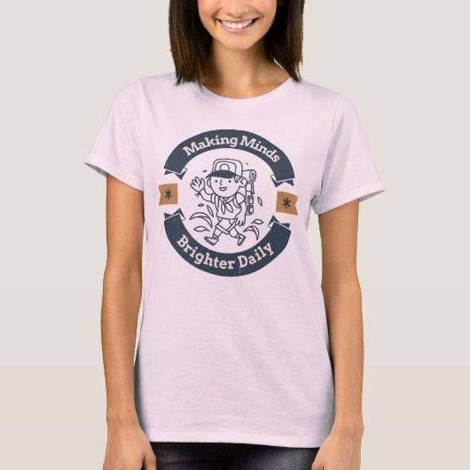 毎日輝く教室の先生 Tシャツ (正面)