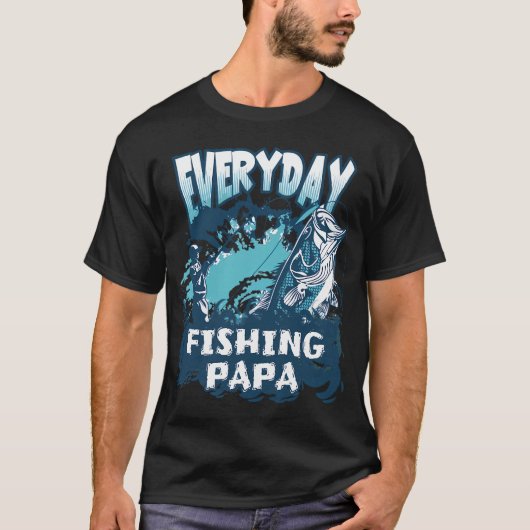 毎日釣りパパ Tシャツ (正面)