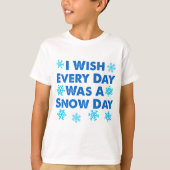 毎日雪の日 Tシャツ (正面)