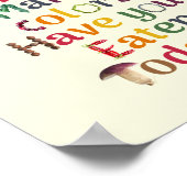 毎日食べの虹 – 栄養と健康 ポスター (角)