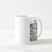 毎日10%の改善、成功やる気を起こさせる コーヒーマグカップ (正面右)