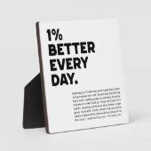 毎日1%改善やる気を起こさせる フォトプラーク (正面)