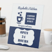 毎日24時間コーヒー提供 台座サイン (インサイチュ)