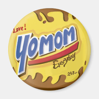 毎日24時間365日お母さおもしろいん&アーユニークトポップ・アートの マグネット