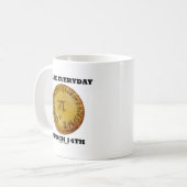 毎日3月14日パイ数学ギークユーモア コーヒーマグカップ (正面左)