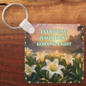 毎日、イエスは私の導く光である キーホルダー (正面)