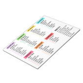 毎日/毎週のクリーニングのチェックリスト ノートパッド (アングル)