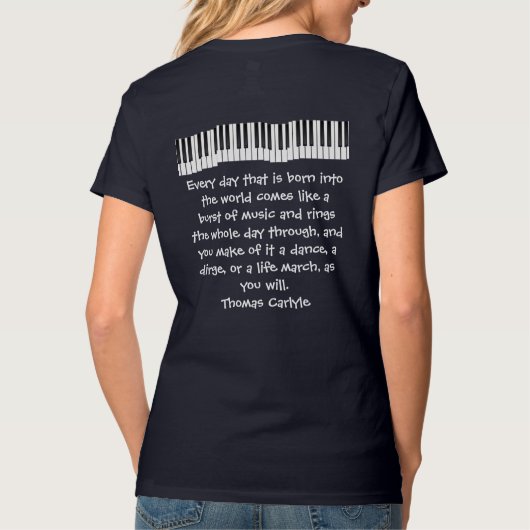 毎日「生まれ感動的引用文」 Tシャツ (裏面)