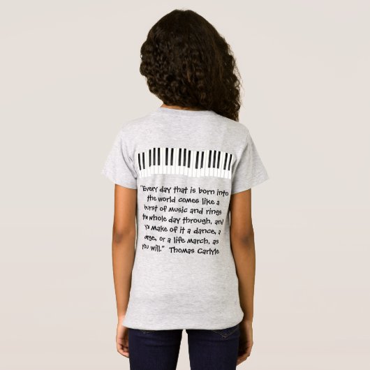 毎日「生まれ感動的引用文」 Tシャツ (裏面フル)