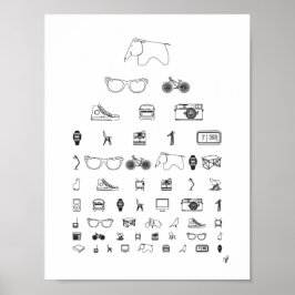 毎日 – 白 ポスター