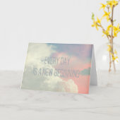 毎日|空|勇気付けられるグリーティングカード カード (黄色い花)