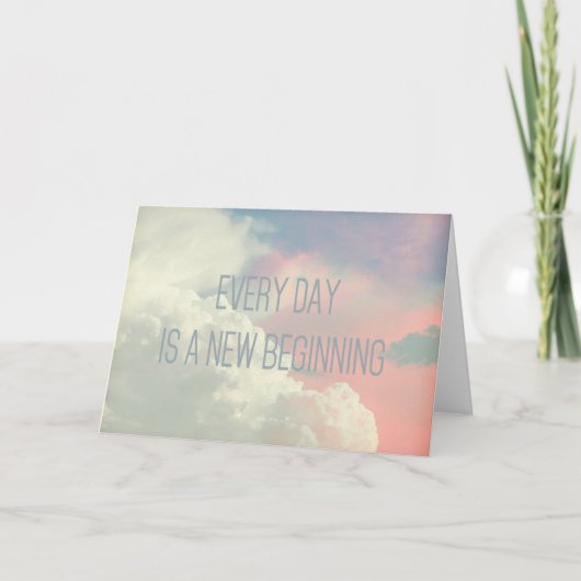 毎日|空|勇気付けられるグリーティングカード カード (正面)