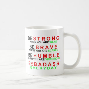 毎日Badassがあって下さい コーヒーマグカップ