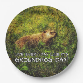 毎日Groundhog Dayのように生きる！プレート ペーパープレート