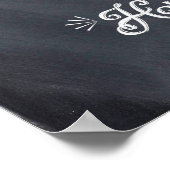 毎日I'm Hustlin' Chalkboardポスター ポスター (角)