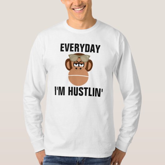 毎日Tシャツおもしろいを抱え込む Tシャツ (正面)