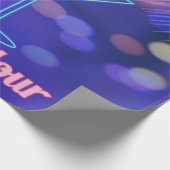 毎時ハッピーアワー ネオンサイン カクテルパーティー ラッピングペーパー (角)