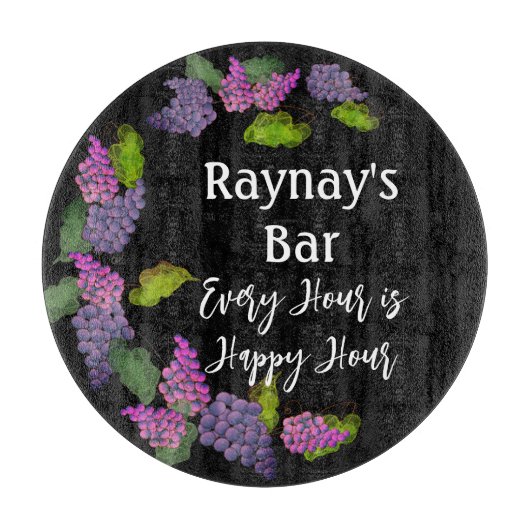 「毎時ハッピーアワー」ワインおもしろいバー カッティングボード (正面)