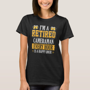 毎時間ビ退職したールでカメラマン Tシャツ