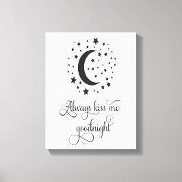 毎晩キスを壁飾り キャンバスプリント