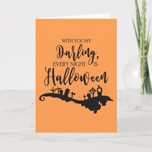 毎晩ハロウィーングラフィックカード カード (正面)