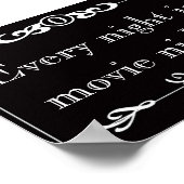 毎晩映画の夜のポスター ポスター (角)