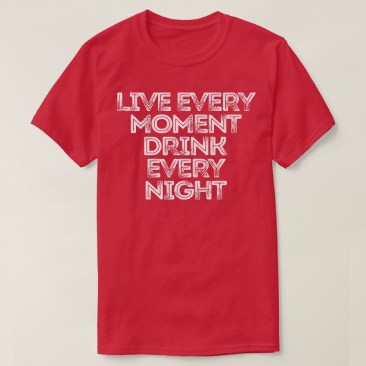 毎晩毎晩飲んで生きる188 Tシャツ (デザイン正面)