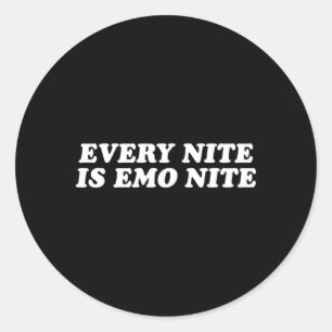 毎晩Emo Niteは毎晩Emo Night ラウンドシール
