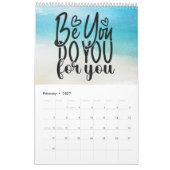 毎月のインスピレーション カレンダー (2月 2027)