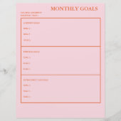 毎月のゴールアカデミックプランナー実用的スタイリッシュと (正面)