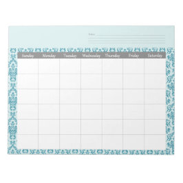 毎月のダマスカカレンダープランナーメモ帳 ノートパッド