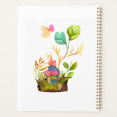 毎月のプランナーハードカバーのスパイラルバインド プランナー手帳 (裏面)