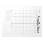 毎月のプランナー ノートパッド (正面)