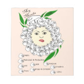 毎月のムードトラッカー ノートパッド (正面)