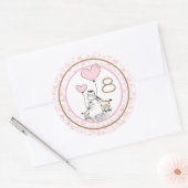 毎月の乳児マイルストーン ラウンドシール (封筒)