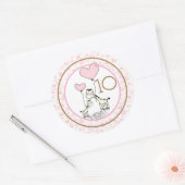 毎月の乳児マイルストーン ラウンドシール (封筒)