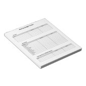 毎月の予算トラッカー ノートパッド (アングル)