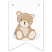 毎月の写真バナー最初の誕生日テディベア バンティングフラッグ (第2の旗)