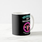 毎月の定期購読のヒステリーをキャンセルするには コーヒーマグカップ (正面右)