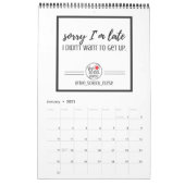 毎月の引用文(学校ナース) カレンダー (1月 2021)