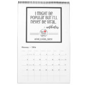 毎月の引用文(学校ナース) カレンダー (2月 2026)