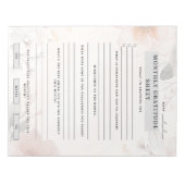 毎月の感謝シート ノートパッド (正面)