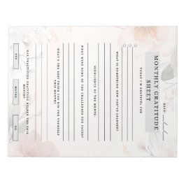 毎月の感謝シート ノートパッド