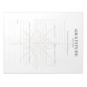 毎月の感謝ジャーナルテンプレート ノートパッド (正面)