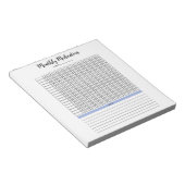 毎月の投薬タッカーメモ帳 ノートパッド (アングル)